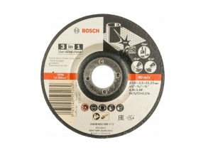 Отрезной круг по металлу Bosch 125х2,5х22  3-в-1 - фото 1