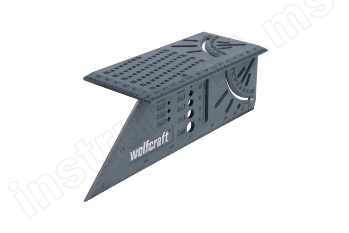 Угольник разметочный многофункциональный 3D"" Wolfcraft 5208000 - фото 1