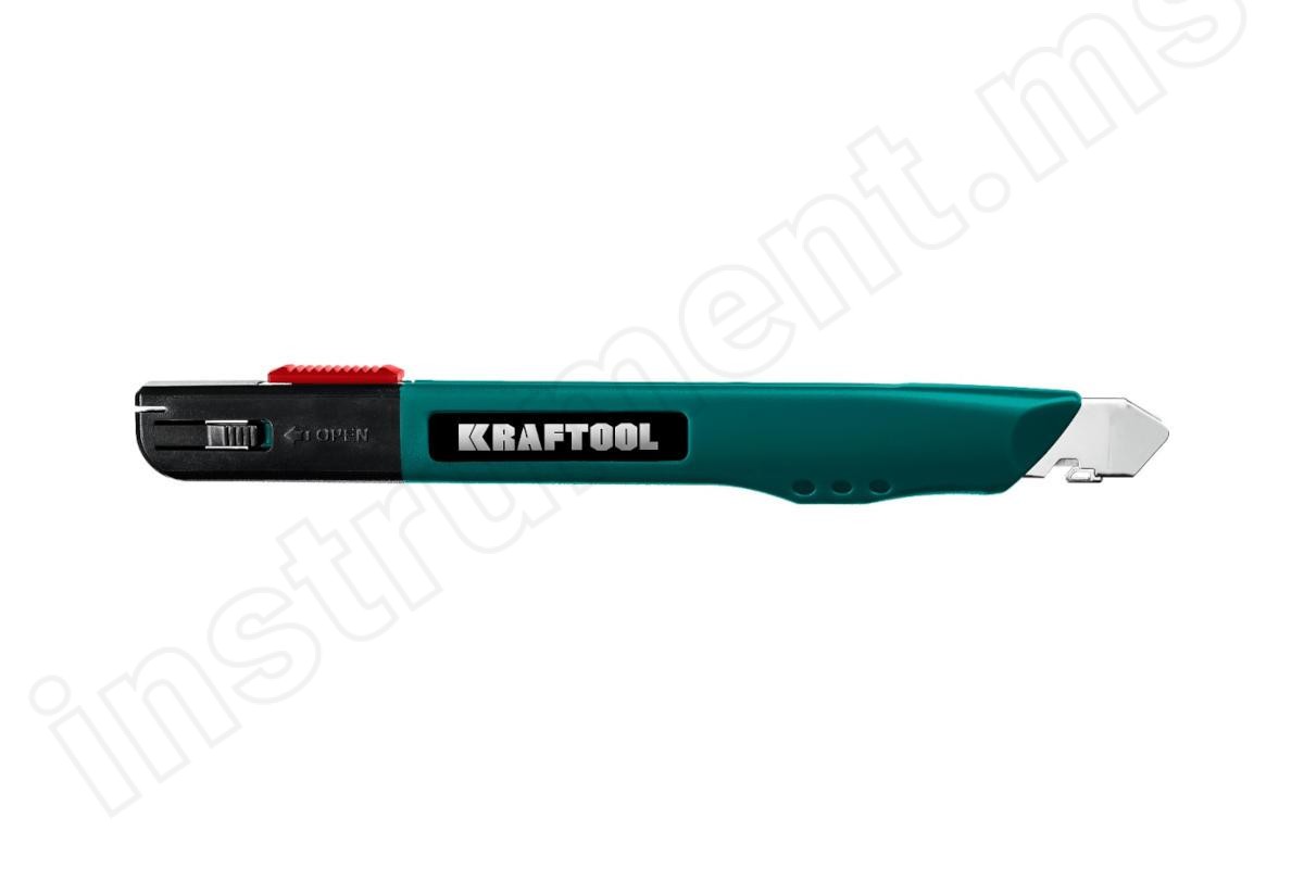 Нож для точного реза Kraftool GRAND-9, с автостопом   арт.09192 - фото 2