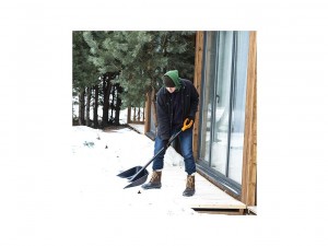 Лопата снеговая PLANTIC Snow, 355мм, с деревянным черенком арт.12003-01 - фото 7